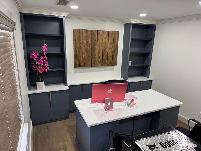 Finished bespoke cabinetry
