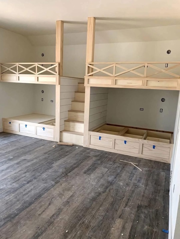 Cabinet build in progress